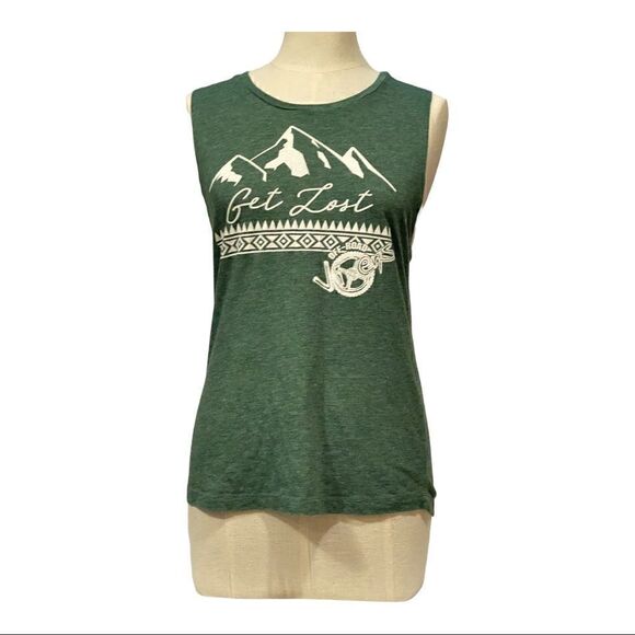Off Road Vixens Green Get Lost Tank Top - Picture 4 of 6